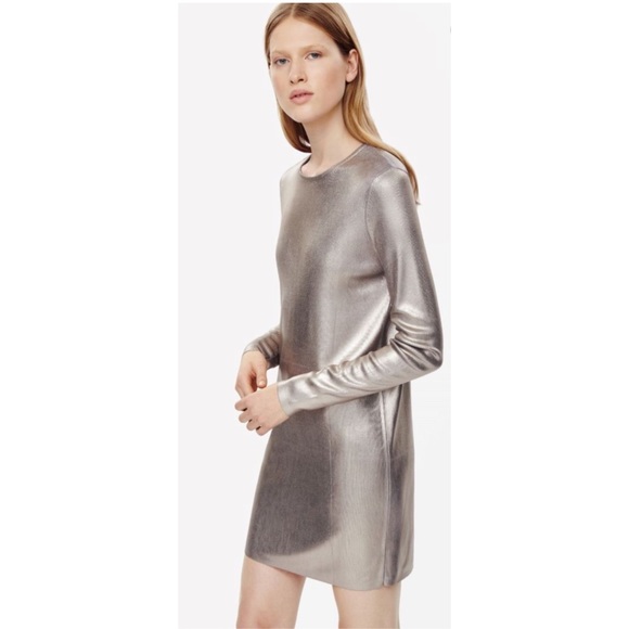 COS Dresses & Skirts - COS | Synthetic Metallic Coated Dress Size Medium